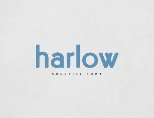 Harlow font