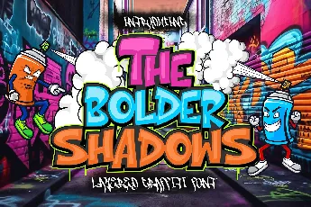 The bolder shadow font