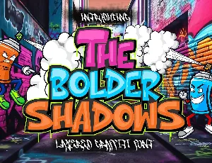 The bolder shadow font