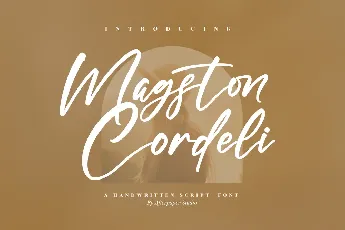 Magston Cordeli font