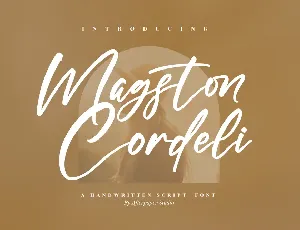 Magston Cordeli font