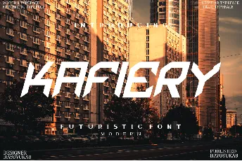 Kafiery font