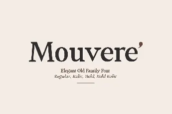 Mouvereâ€™ font