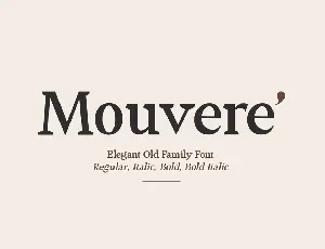 Mouvereâ€™ font