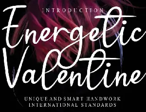 Energetic Valentine Script font