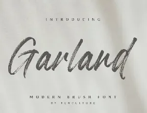 Garland Brush font