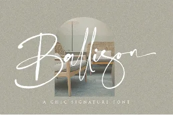 Ballison font