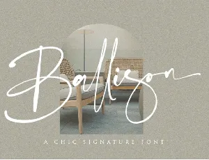 Ballison font