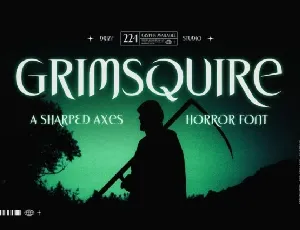 Grimsquire font