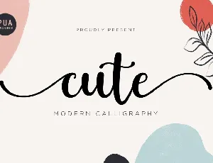 Cute Modern Calligraphy font