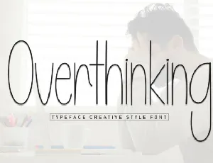 Overthinking Display font