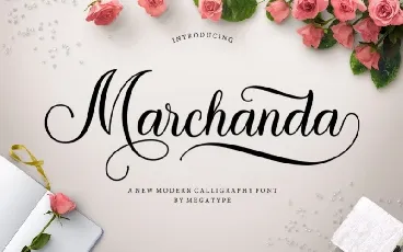 Marchanda Calligraphy font