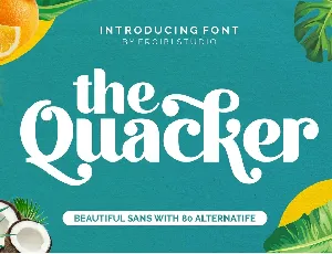 Quacker font