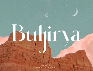 Buljirya font