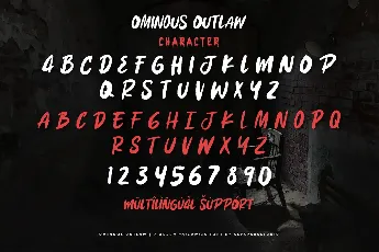 Ominous Outlaw font