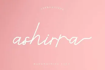 Ashirra Demo font