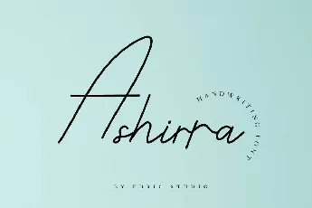 Ashirra Demo font