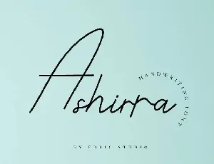 Ashirra Demo font