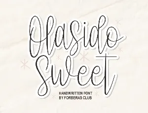 Olasido Sweet font