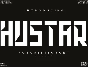 Hustar font