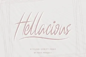 Hellacious Script font