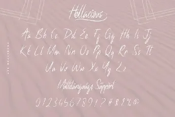 Hellacious Script font