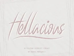 Hellacious Script font