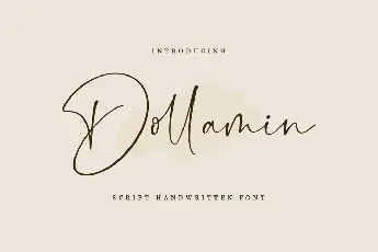 Dollamin Handwritten Script font