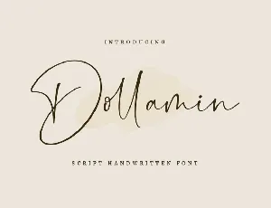 Dollamin Handwritten Script font