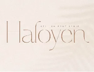 Haloyen font