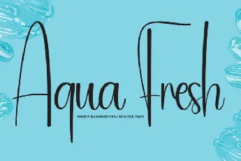 Aqua Fresh font