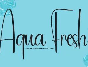 Aqua Fresh font