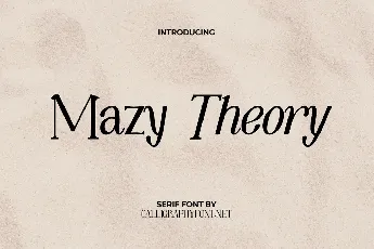 Mazy Theory Demo font