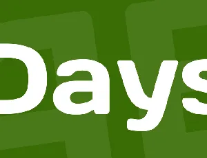 Days font