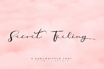 Secret Feeling Demo font