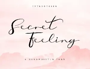 Secret Feeling Demo font