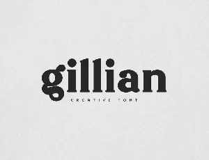 Gillian font