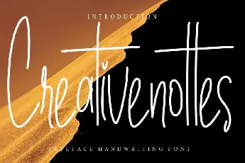 Creativenottes Handwritten font