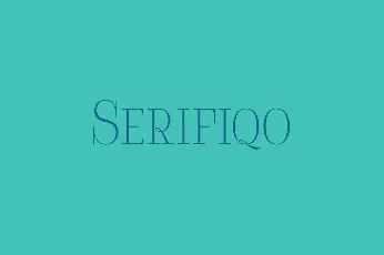 Serifiqo font