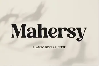 Mahersy font