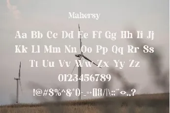 Mahersy font