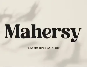 Mahersy font