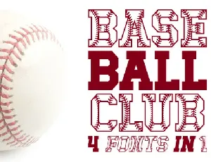 Baseball Club font