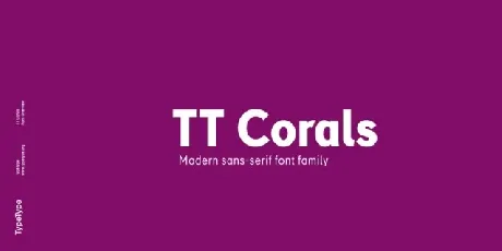 TT Corals Family font