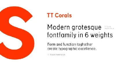 TT Corals Family font