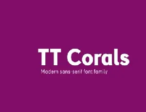 TT Corals Family font