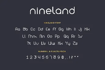 Nineland Geometric Serif font