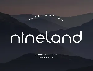 Nineland Geometric Serif font