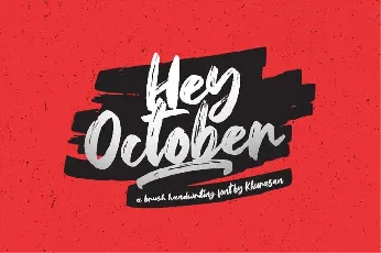 Hey October font