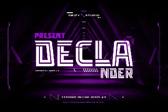 Declander Demo font